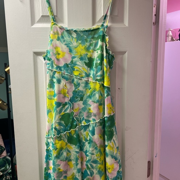 Wild Fable Floral Mini Dress - Green and Yellow - Picture 2 of 3
